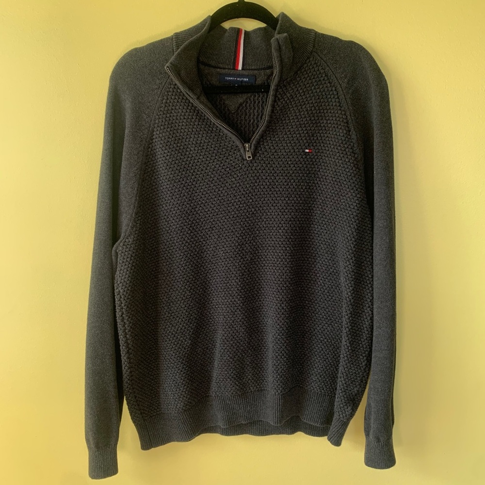 TOMMY HILFIGER Sweater sweatshirt 1/4 zip up